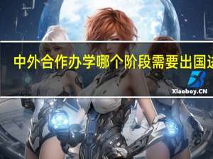 中外合作办学哪个阶段需要出国进修