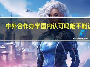 中外合作办学国内认可吗能不能认证