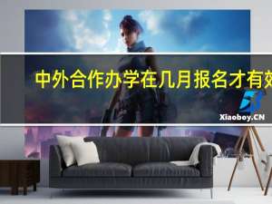 中外合作办学在几月报名才有效