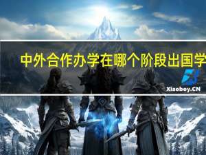 中外合作办学在哪个阶段出国学习