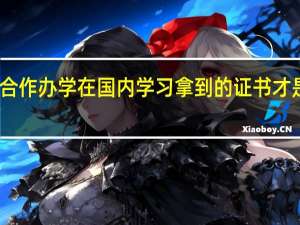 中外合作办学在国内学习拿到的证书才是毕业证吗