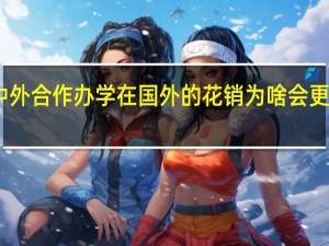 中外合作办学在国外的花销为啥会更大一些