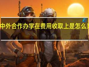 中外合作办学在费用收取上是怎么来定的