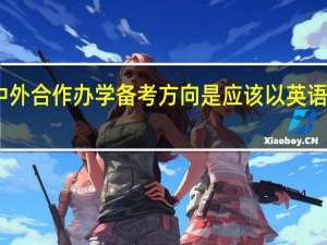 中外合作办学备考方向是应该以英语为主吗