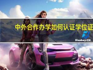 中外合作办学如何认证学位证