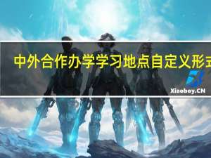 中外合作办学学习地点自定义形式吗