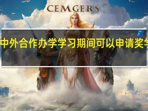 中外合作办学学习期间可以申请奖学金吗