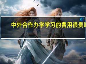 中外合作办学学习的费用很贵吗