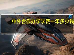 中外合作办学学费一年多少钱