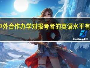中外合作办学对报考者的英语水平有要求吗