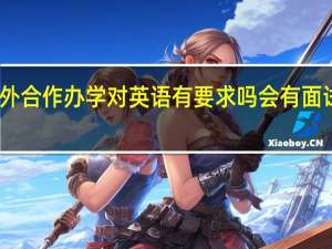 中外合作办学对英语有要求吗会有面试环节吗