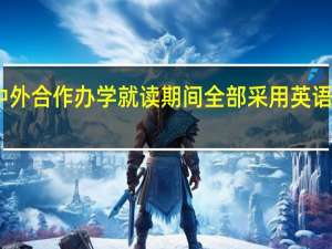 中外合作办学就读期间全部采用英语对话吗