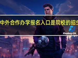 中外合作办学报名入口是院校的招生办吗