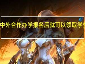 中外合作办学报名后就可以领取学生证吗