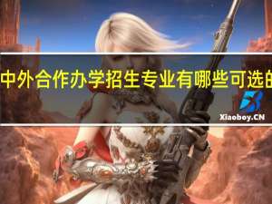 中外合作办学招生专业有哪些可选的范围