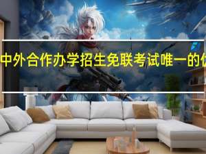 中外合作办学招生免联考试唯一的优势吗