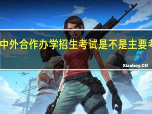 中外合作办学招生考试是不是主要考外语