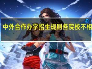 中外合作办学招生规则各院校不相同吗