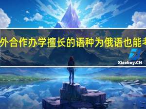 中外合作办学擅长的语种为俄语也能考的上吗