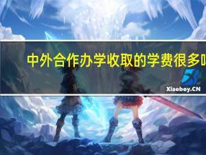 中外合作办学收取的学费很多吗