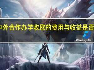 中外合作办学收取的费用与收益是否成正比