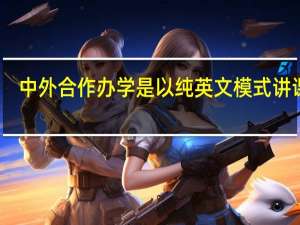 中外合作办学是以纯英文模式讲课吗