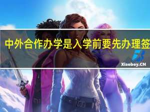 中外合作办学是入学前要先办理签证吗