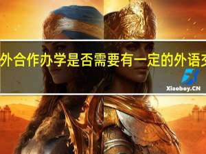 中外合作办学是否需要有一定的外语交流能力
