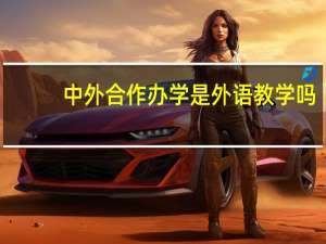 中外合作办学是外语教学吗
