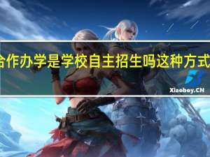 中外合作办学是学校自主招生吗这种方式国家承认吗
