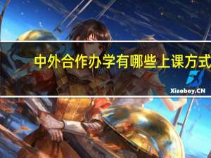 中外合作办学有哪些上课方式