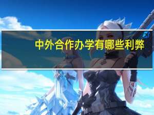 中外合作办学有哪些利弊