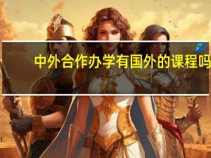 中外合作办学有国外的课程吗