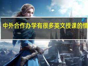 中外合作办学有很多英文授课的情况吗