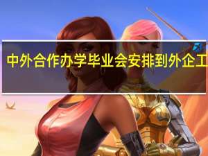 中外合作办学毕业会安排到外企工作吗