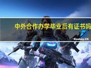 中外合作办学毕业后有证书吗