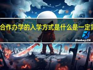 中外合作办学的入学方式是什么是一定需要出国吗