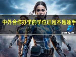 中外合作办学的学位证是不是唾手可得
