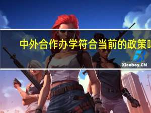 中外合作办学符合当前的政策吗