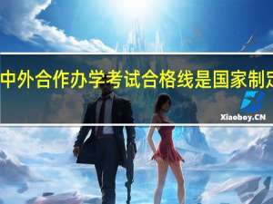 中外合作办学考试合格线是国家制定的吗