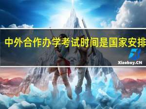 中外合作办学考试时间是国家安排的吗