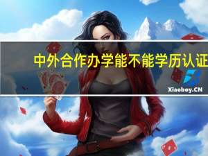 中外合作办学能不能学历认证