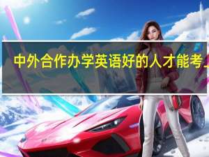 中外合作办学英语好的人才能考上吗