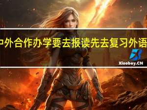 中外合作办学要去报读先去复习外语才行吗