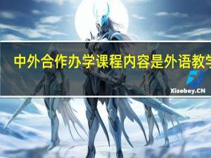 中外合作办学课程内容是外语教学吗