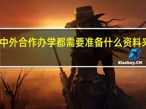 中外合作办学都需要准备什么资料来申报