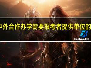 中外合作办学需要报考者提供单位的证明吗