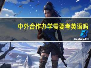 中外合作办学需要考英语吗