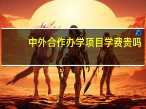 中外合作办学项目学费贵吗