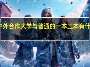 中外合作大学与普通的一本二本有什么区别